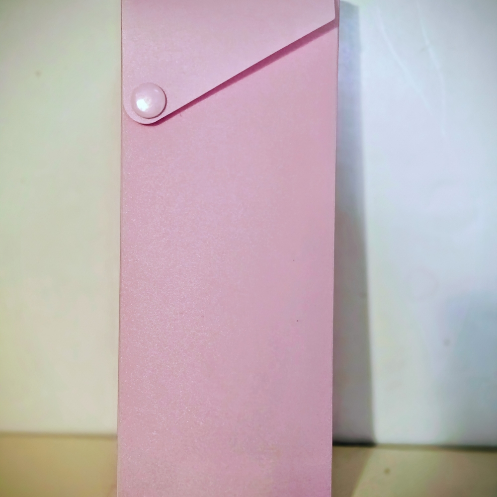 Pink Pencil Clutch New